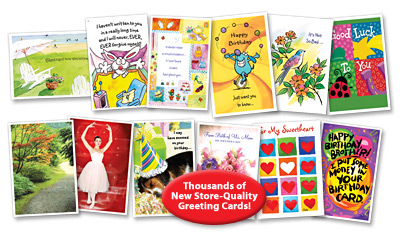 Thousands of New Greeting Cards