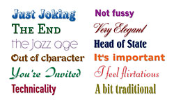 Sample Fonts