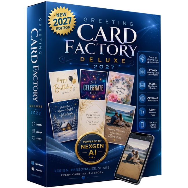 Greeting Card Factory Deluxe 2027 - Windows/Mac